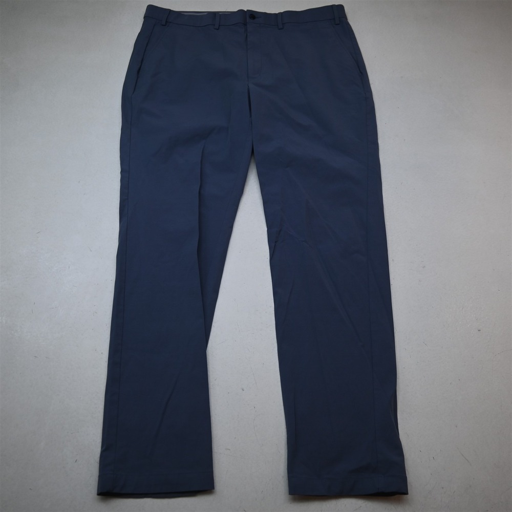 Michael Kors 40x32 Light Blue Stretch Flat Front Straight Dress Mens Pants